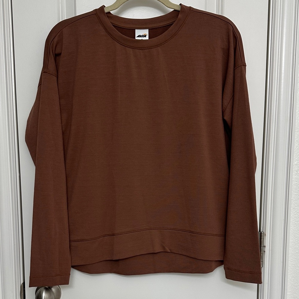 Avia Chocolate Brown Crew Neck Sweatshirt